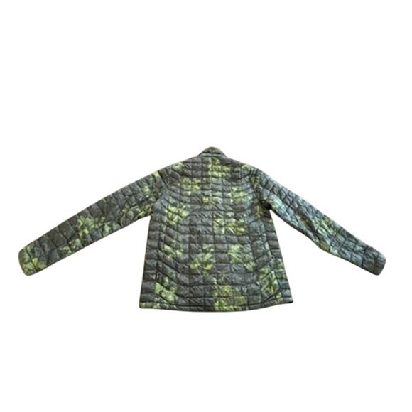 "THE NORTH FACE" Grn Camo Mens Jacket SZ M  Coat Puffer Travel Pocket Storage - Picture 2 of 13
